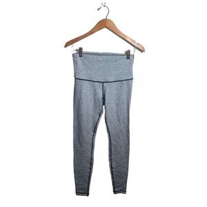 Lululemon Wunder‎ Under Tights Roll Down Pants Womens 8 Herringbone Stretch